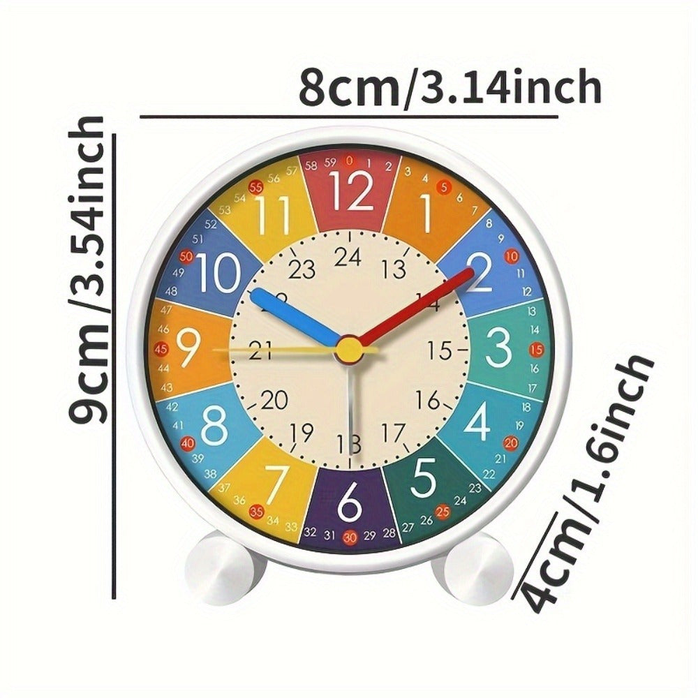 RainbowClock - Stille Regenboog Wekker met Kleurrijke Cijfers
