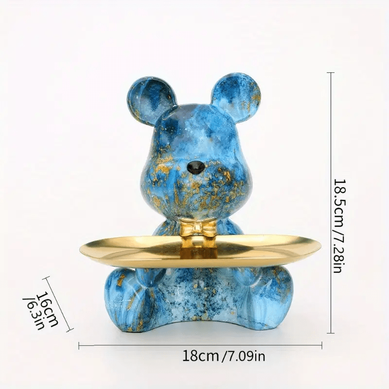 BearTray - Charmante Hars Decoratieve Dienblad