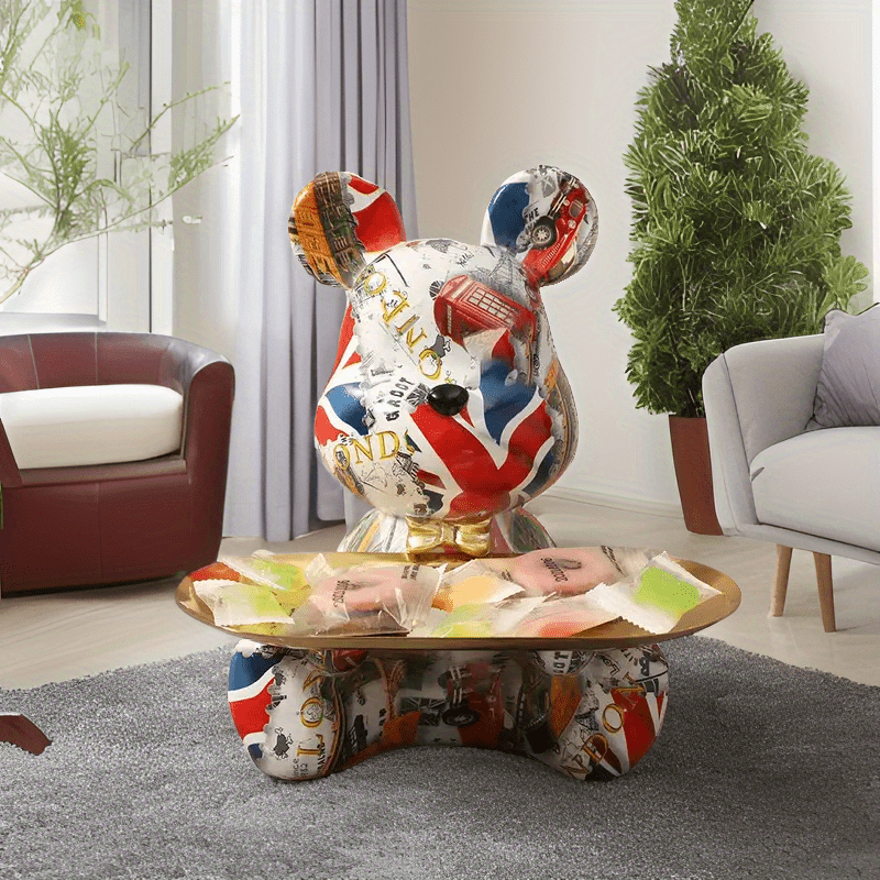 BearTray - Charmante Hars Decoratieve Dienblad