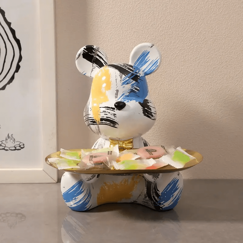 BearTray - Charmante Hars Decoratieve Dienblad