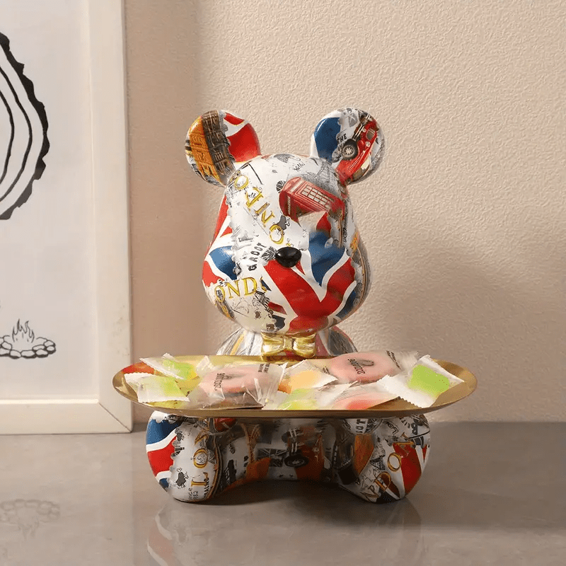 BearTray - Charmante Hars Decoratieve Dienblad