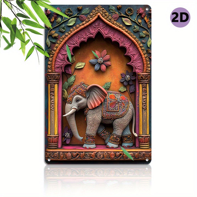 ElephantWall - Aluminium Olifant Muurkunst Set