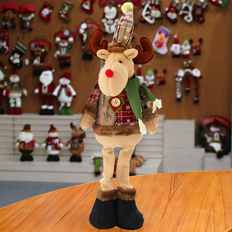 HolidayPop - Staande Kerst Figurineset van 3, Rendier, Sneeuwman & Kerstman