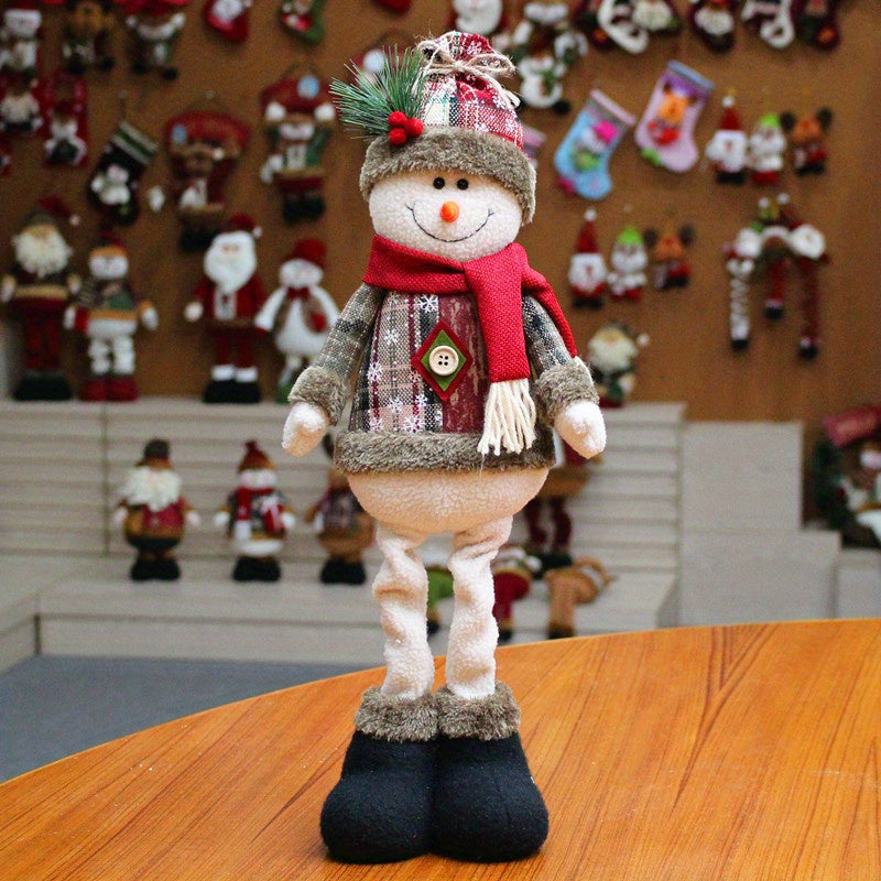 HolidayPop - Staande Kerst Figurineset van 3, Rendier, Sneeuwman & Kerstman