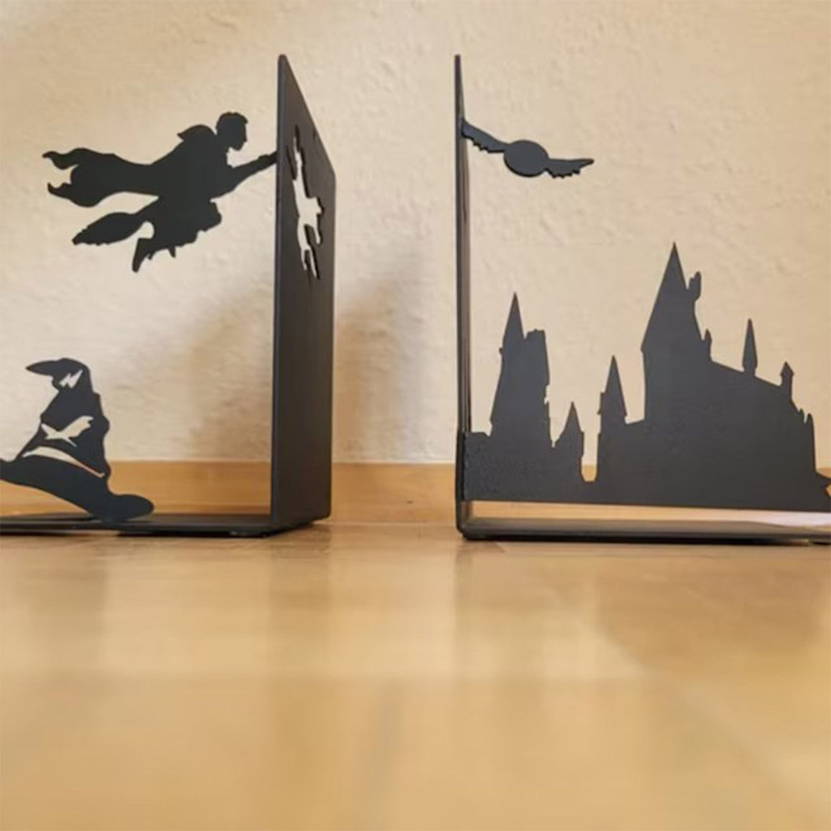 Contemporary Metal Boekensteun - Decoratieve Boekenhouder voor Thuis en Feestdagen