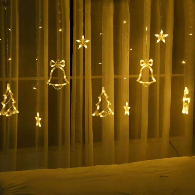 FestiveGlow - USB LED Kerstlichtsnoer met Boom, Rendier & Belvormen