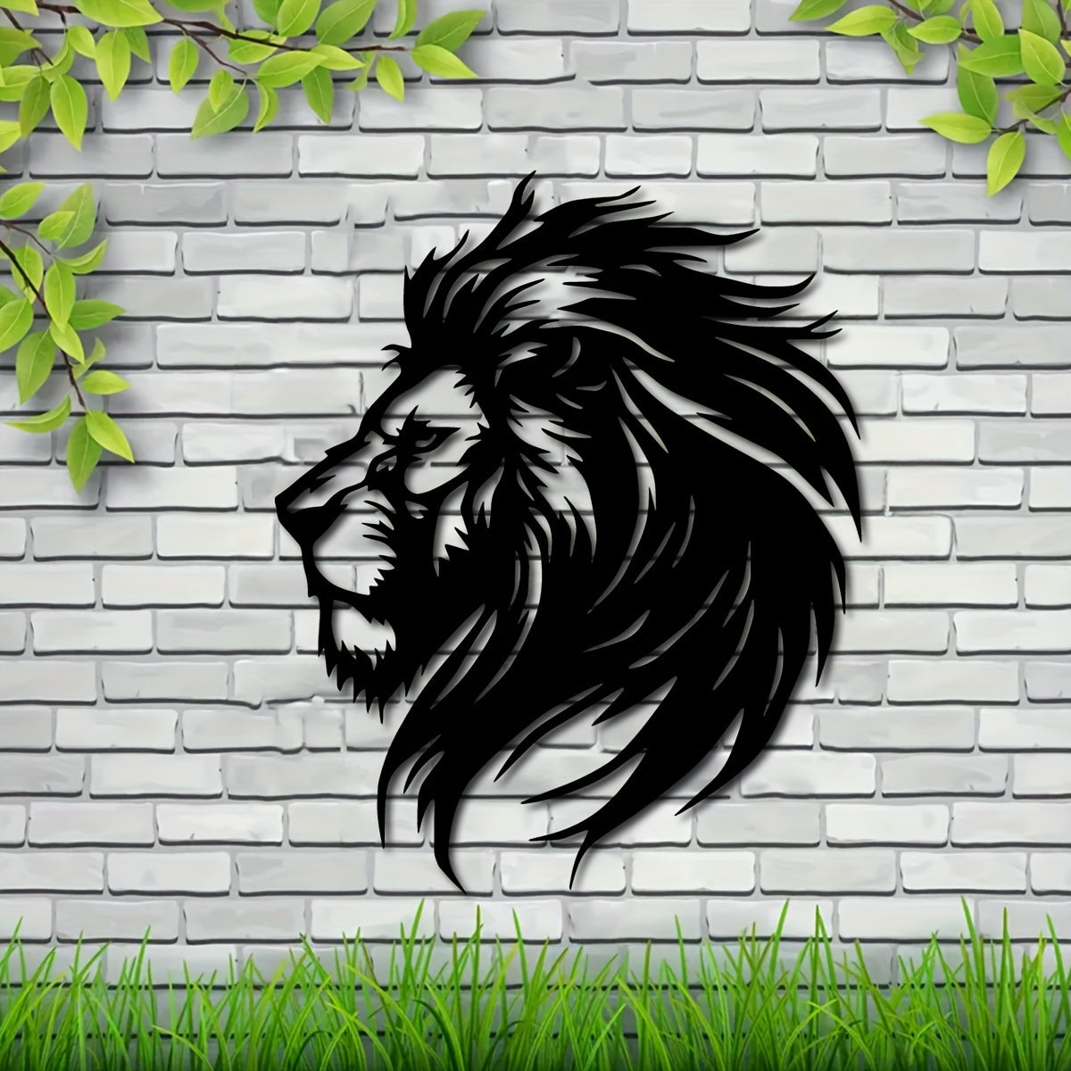 LionArt - Rustieke Leeuw Hoofd Wandkunst