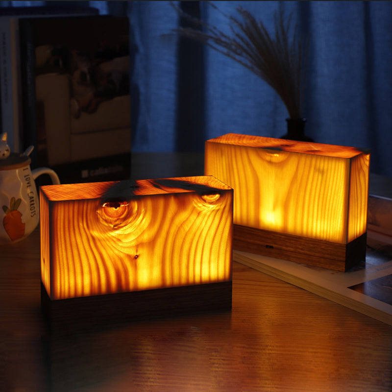 LumiHout - LED Tafellamp met Accu en Touch Control