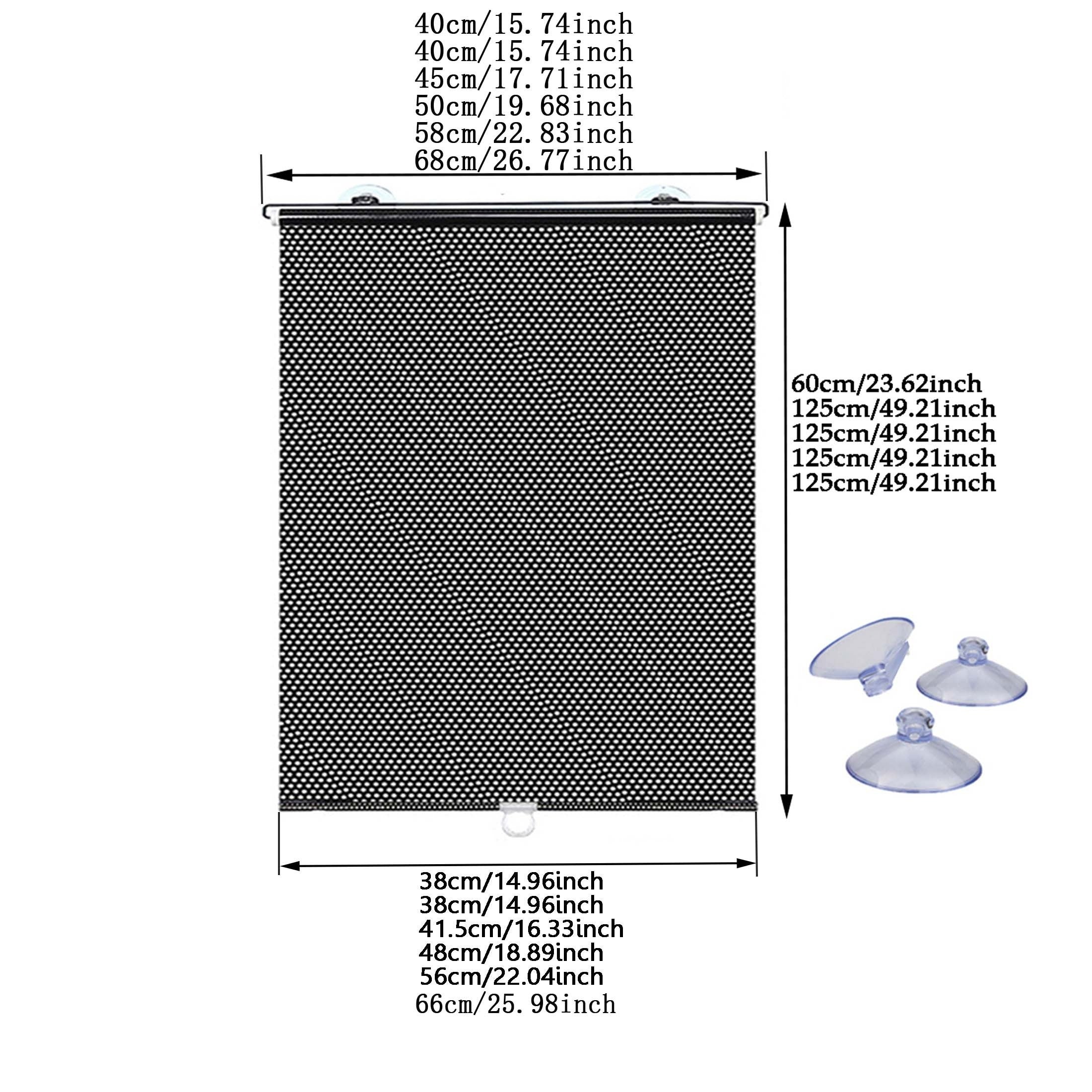 Moderne PVC Verduisterende Rolgordijnen met Zuignappen - Thermisch Geïsoleerd en UV-bescherming
