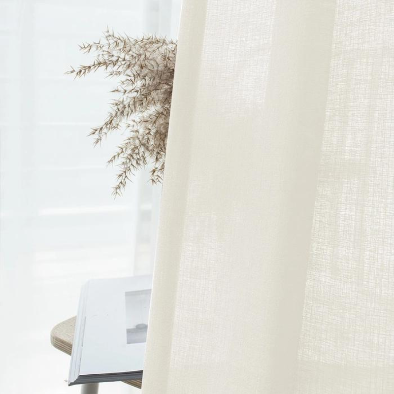 Purple Semi-Transparent Curtains Soft Roof