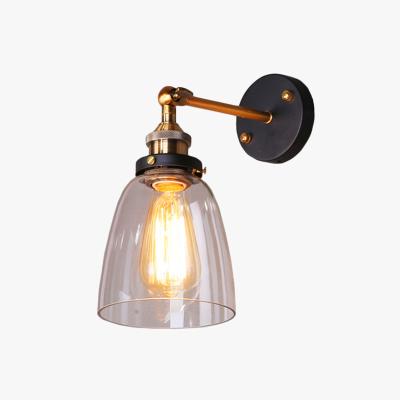 NoirLuxe - Modern LED Wall Lamp Black/Gold