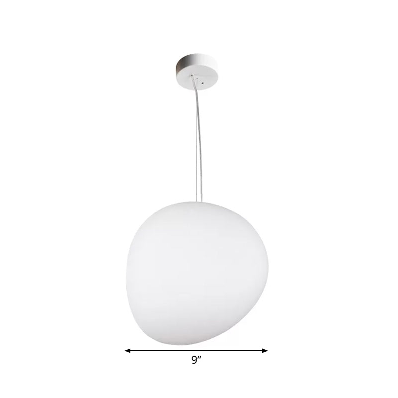 LuxeGlow - Zwevende Kiezel Eetkamer Hanglamp van Hoogwaardig Plastic met 1 Lamp
