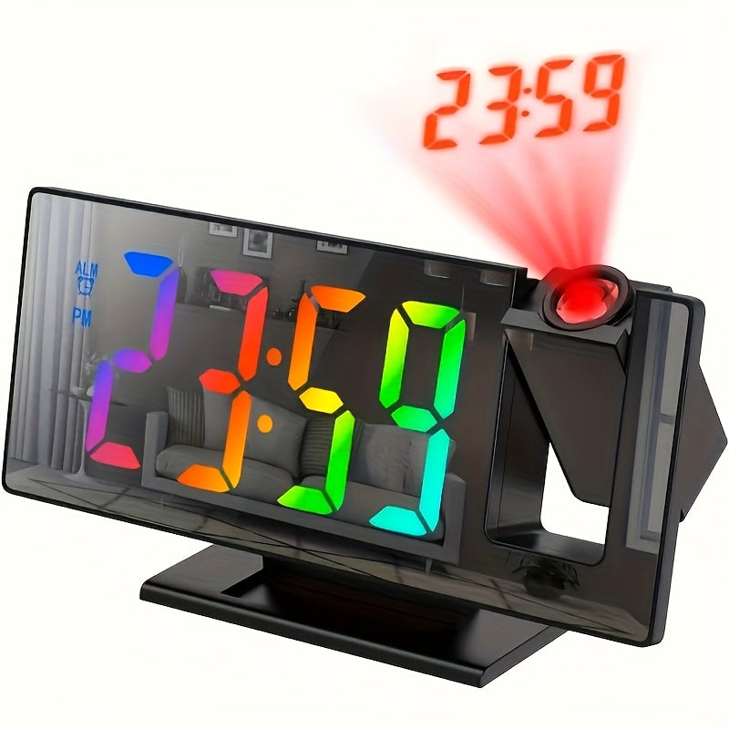 TimeView - Projectie Wekker met Spiegel en LED Scherm