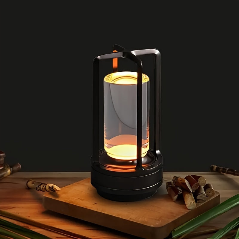 LumiCrystal - Oplaadbare LED Kristallen Tafellamp met Touch Bedieningspaneel