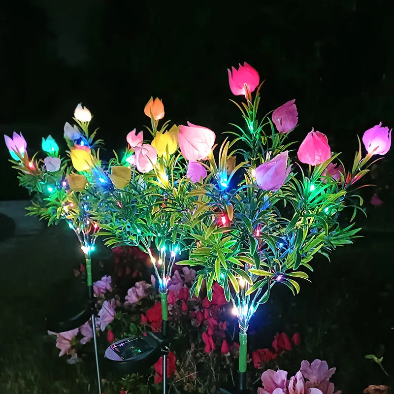 SolarGardenia - Solar Energy LED Garden Lighting – Weatherproof Outdoor Lamp for Garden, Balcony & Terrace
