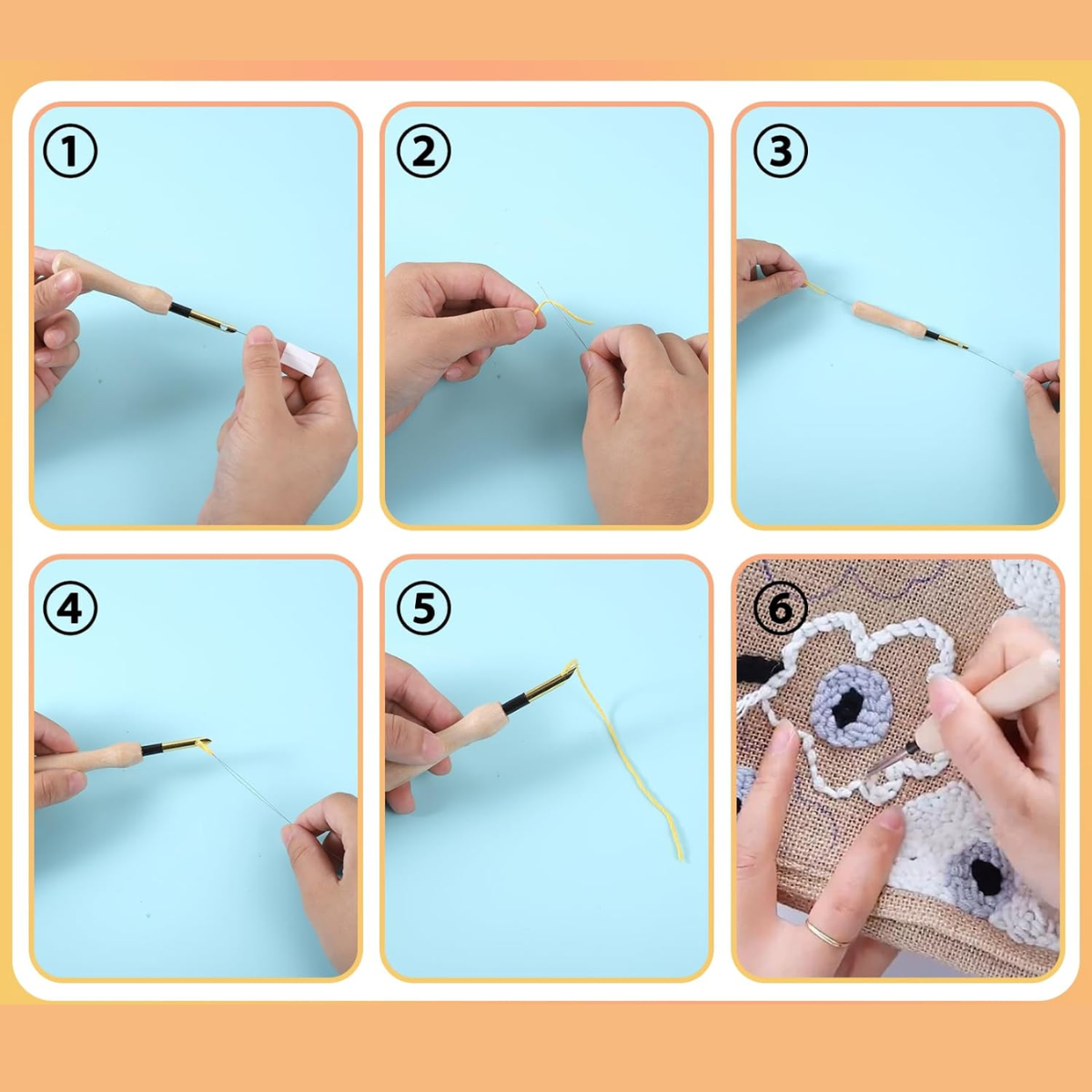 Ergonomic Needle Kit Embroidery Comfortable Durable