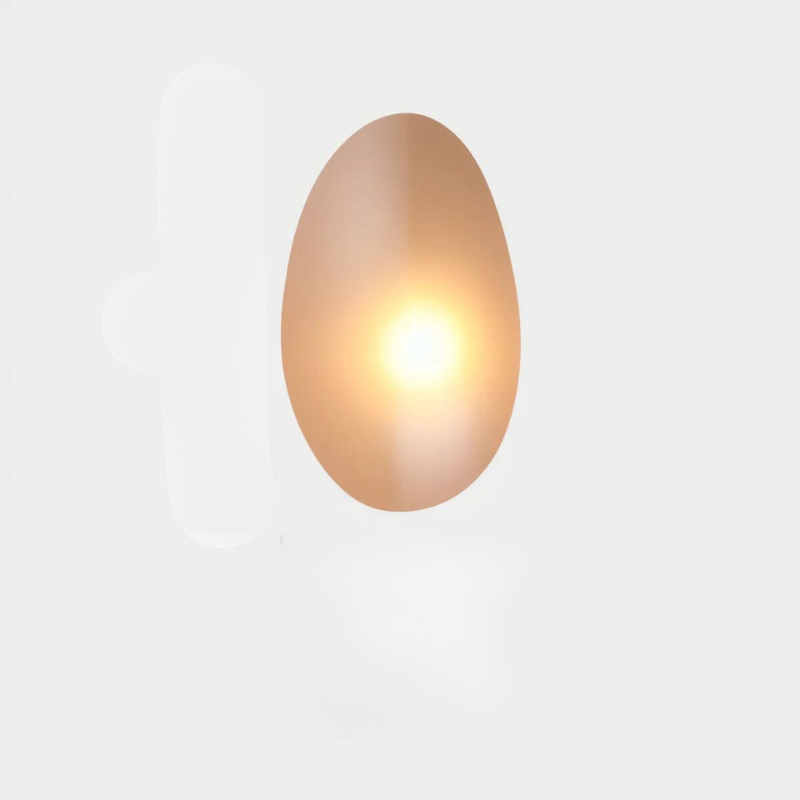 PebbleHue Wandlamp - LED Wandlamp van Glas in Noordse Stijl