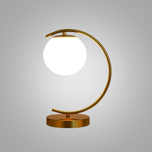 LumeSphere – Dimbare LED Tafellamp met Glazen Bol voor Woonkamer & Slaapkamer