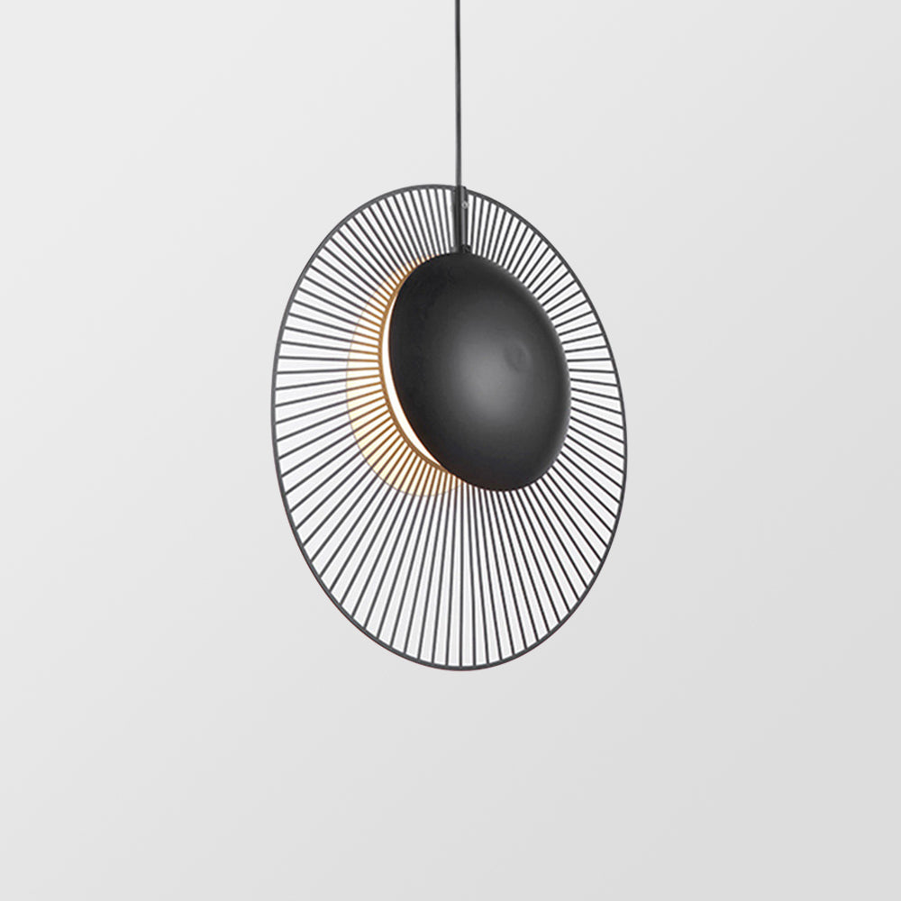 Minimalist Black Metal Pendant Lamp for Dining Room