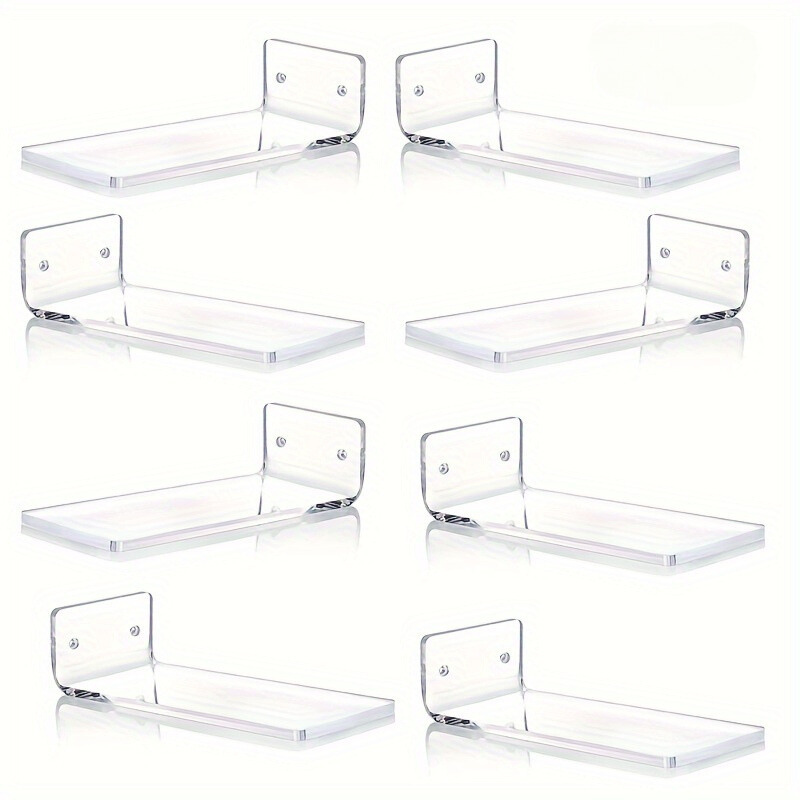 AcrylicDisplay - 4/6/8 Stuks Transparante Acryl Zwevende Schoenenplanken