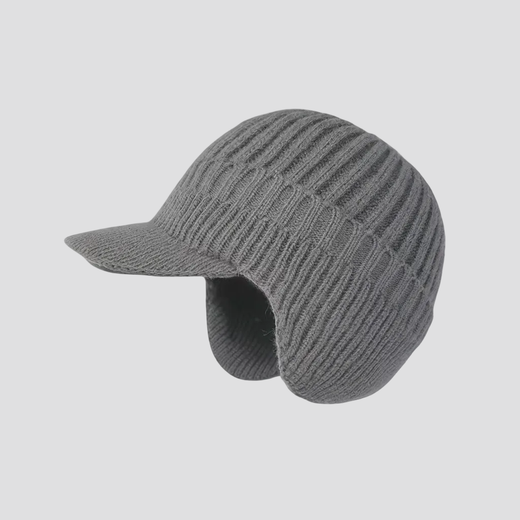 Muts Gebreide Beanie Klep Warm Winter Hoofddeksel