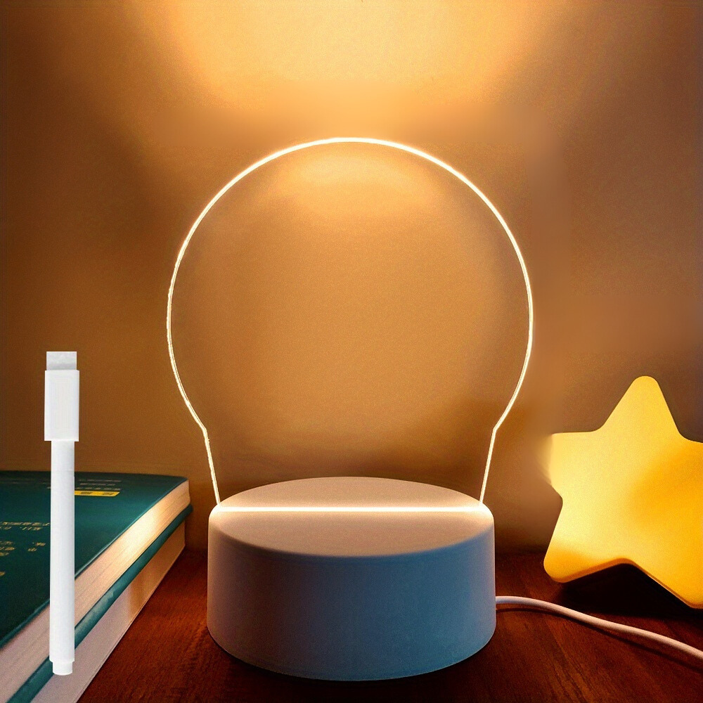 NoteGlow - LED Notitiebord Nachtlampje met USB Voeding