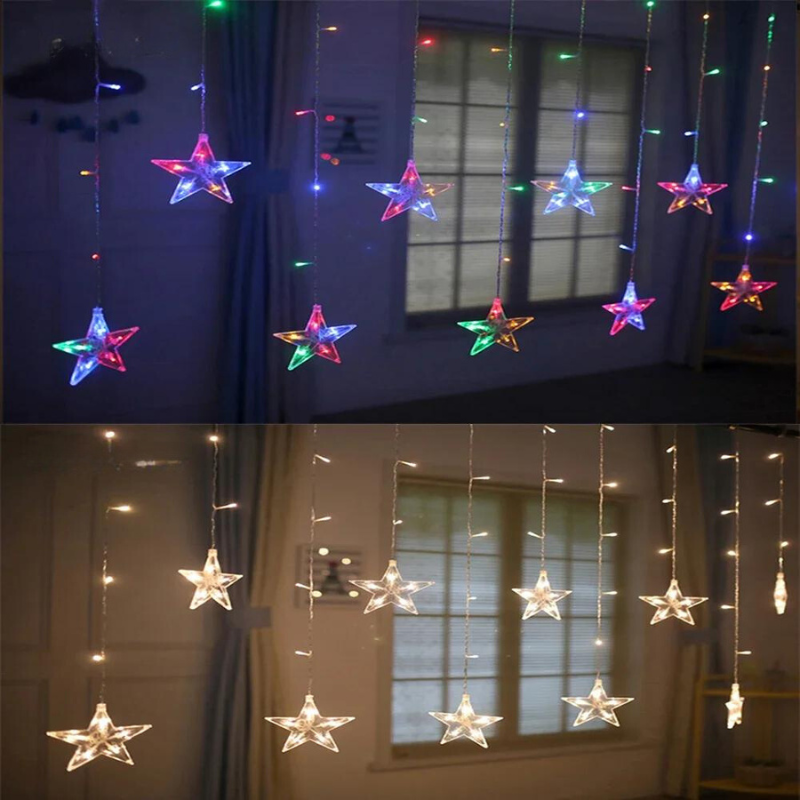 FestiveGlow - Ster- en Maanvormige Slinger voor Feestdecoratie