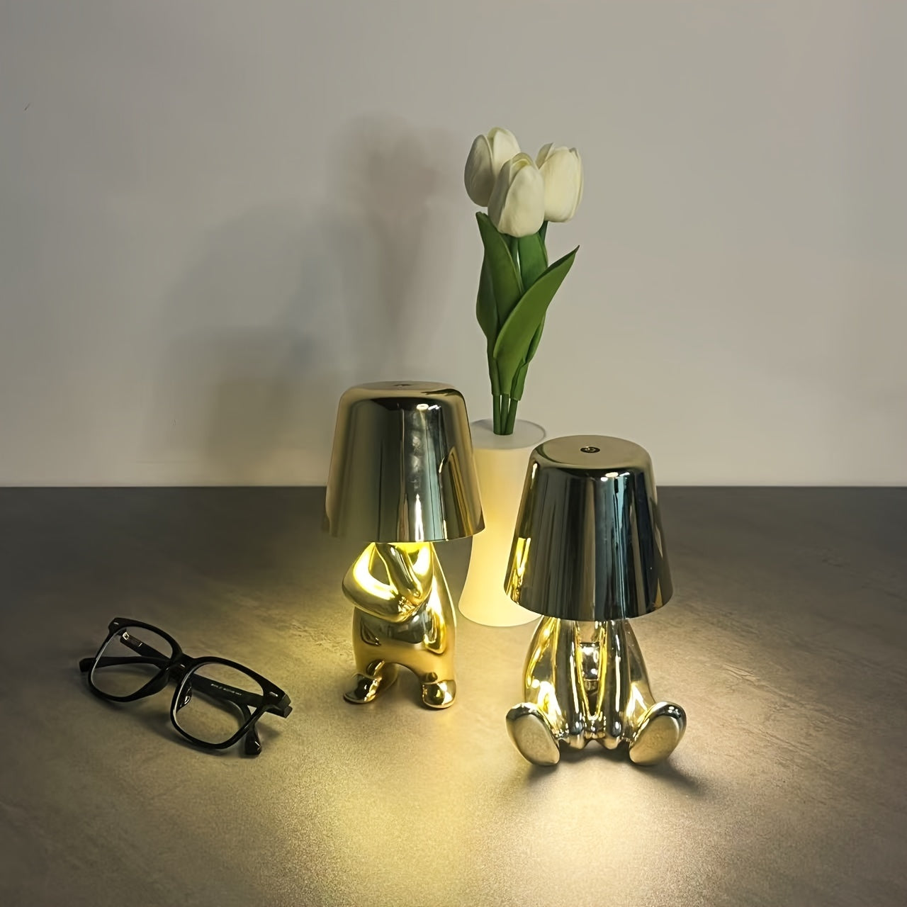 LuminAura - LED Tafellamp met Oplaadbare Batterij en Dimbare Kleurtemperaturen
