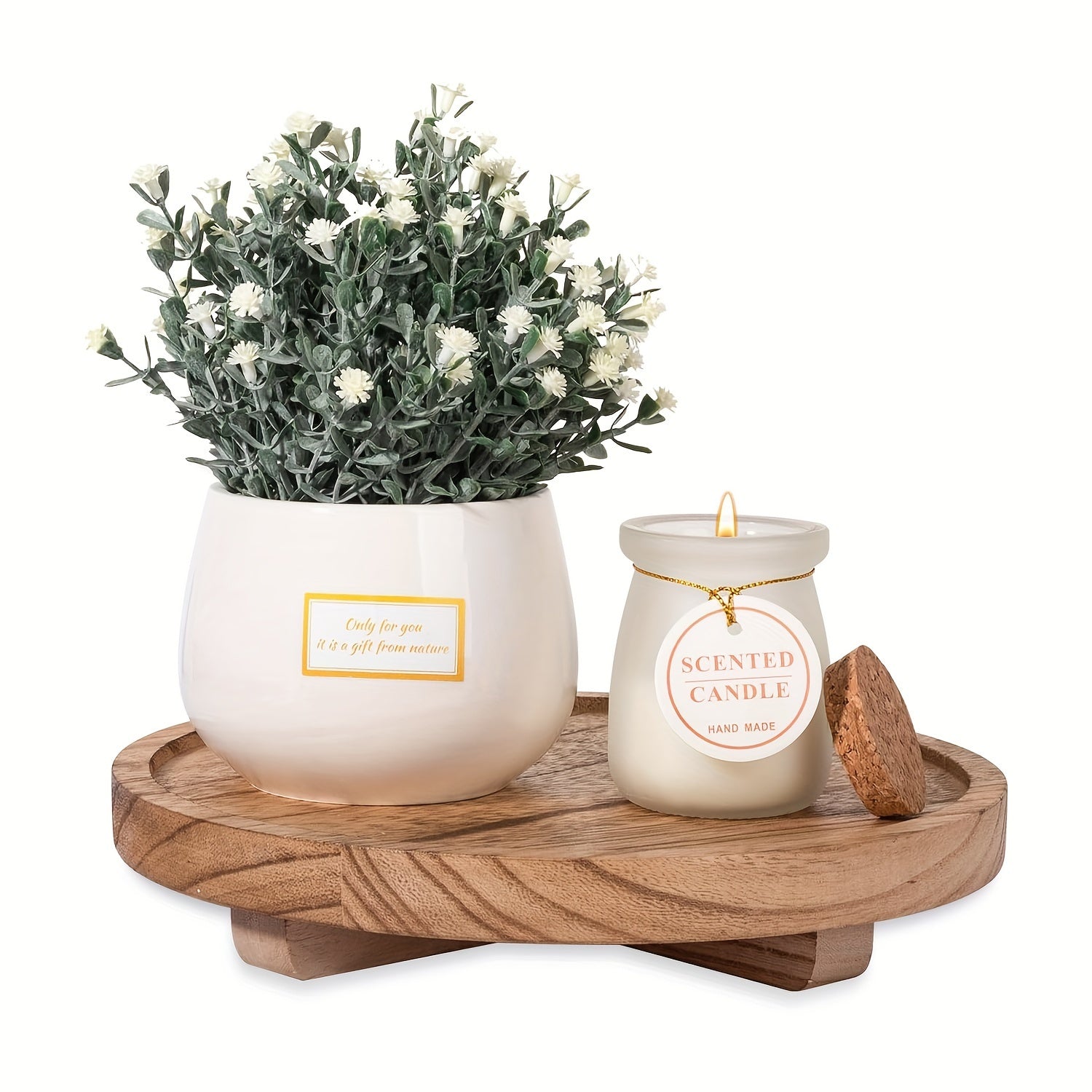 NatureBowl - Ronde Natuurlijke Houten Schaal 22,86 cm