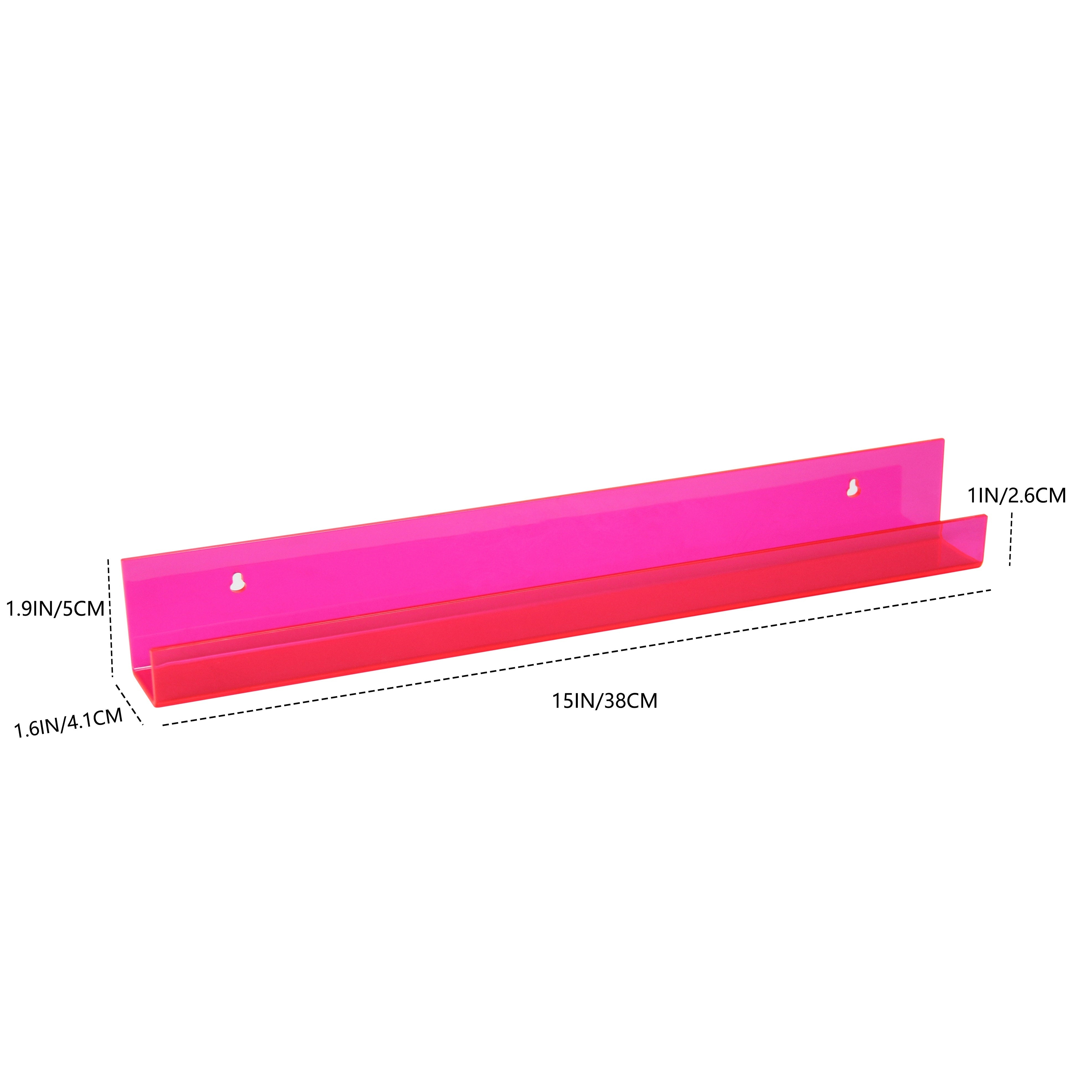 AcrylicClear - Zwevende Transparante Opbergplanken voor Slaapkamer, Woonkamer & Badkamer