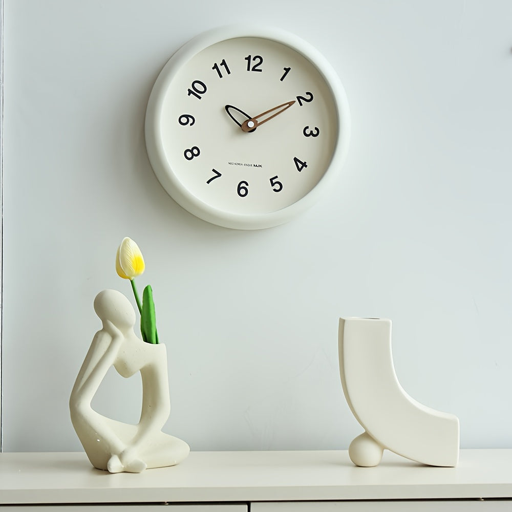 SilenceTime - Reloj de pared silencioso de 10 pulgadas para dormitorio y sala de estar