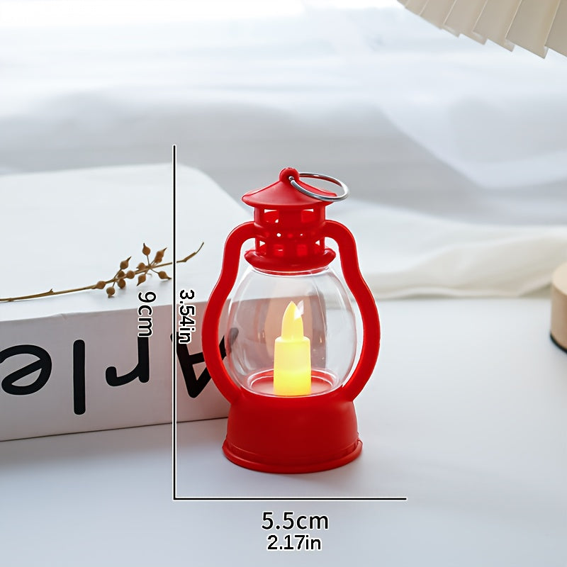 VintageGlow - Charmante LED Kerstlantaarn op Batterijen