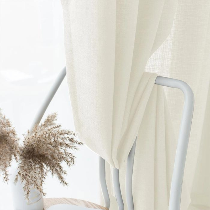 Purple Semi-Transparent Curtains Soft Roof