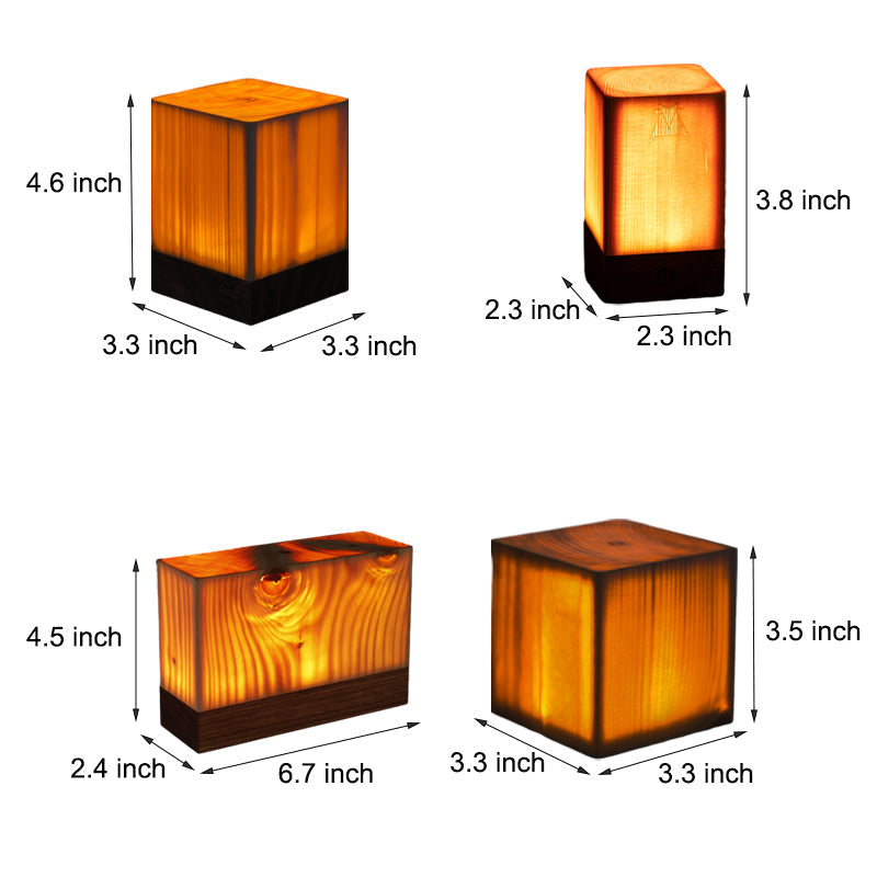 LumiHout - LED Tafellamp met Accu en Touch Control