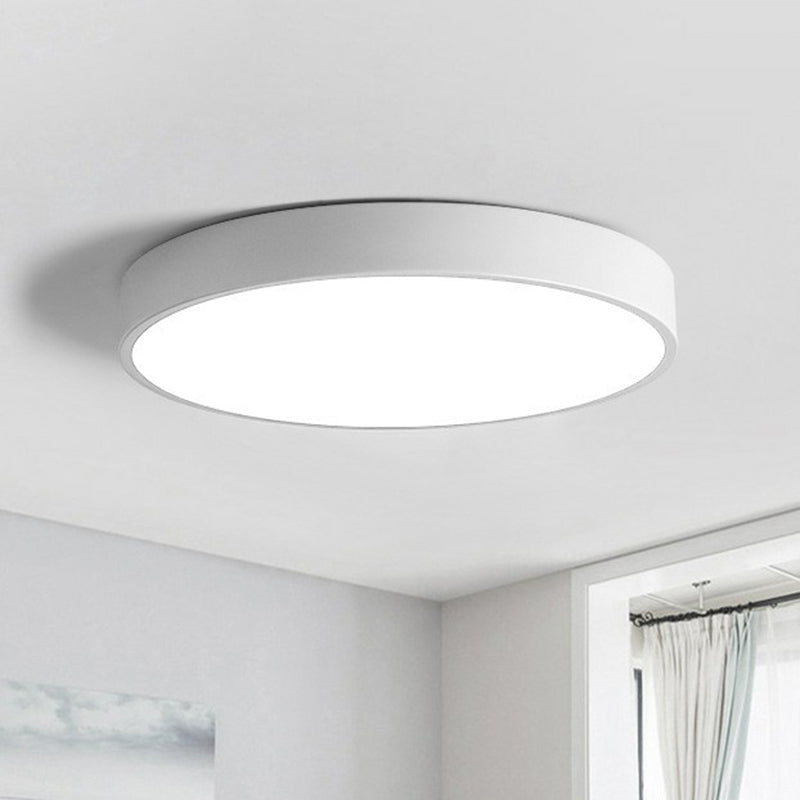 Elegante lampada da soffitto LED - Illuminazione rotonda ultrapiatta stile nordico per camera da letto
