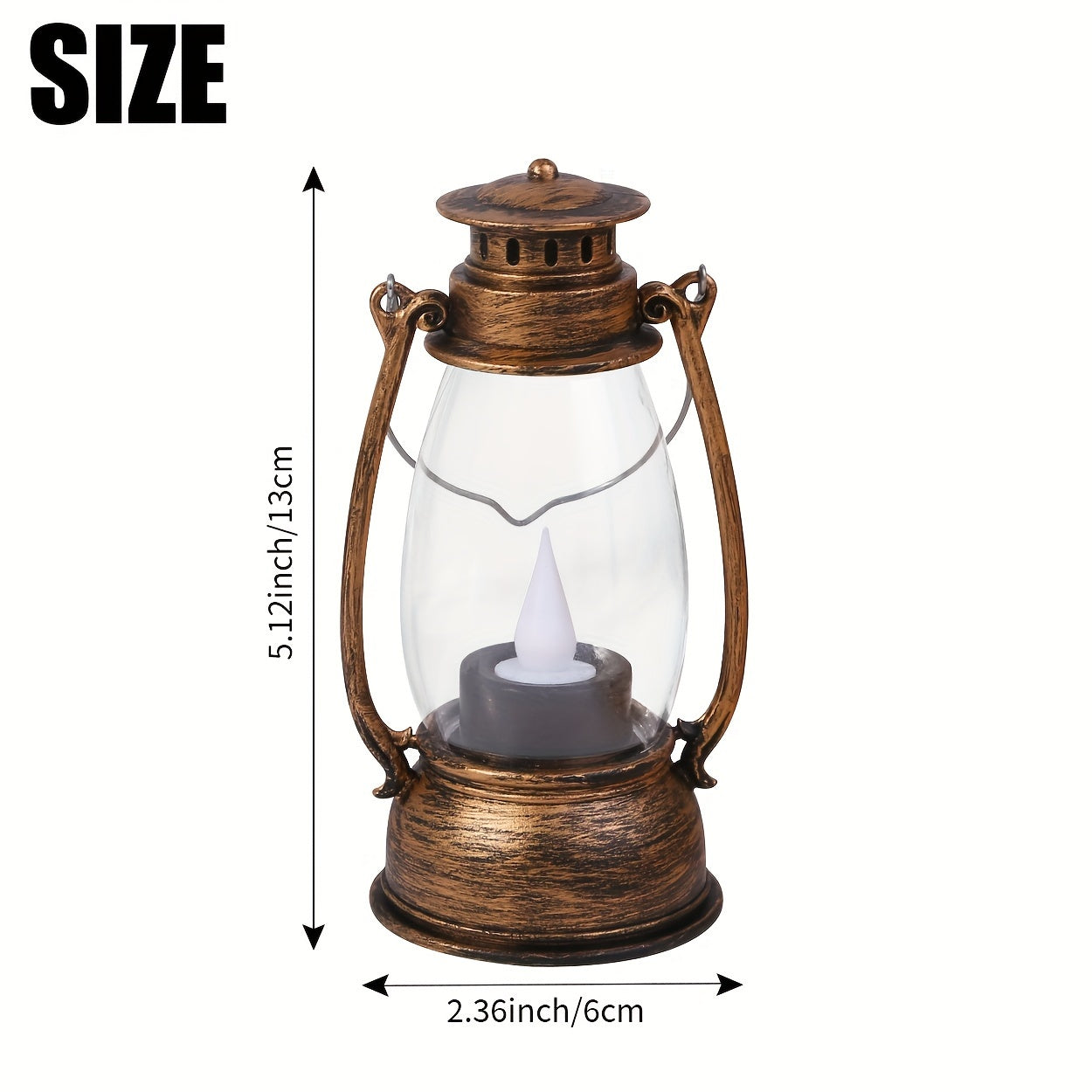 VintageGlow - LED Kerosine-Stijl Tafellamp met Gele Vlam