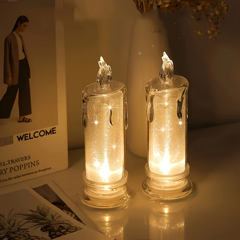 2/3 Pieces LED Flameless Candles – Perfect For Family Gatherings, Dinner, Wedding, and Birthday