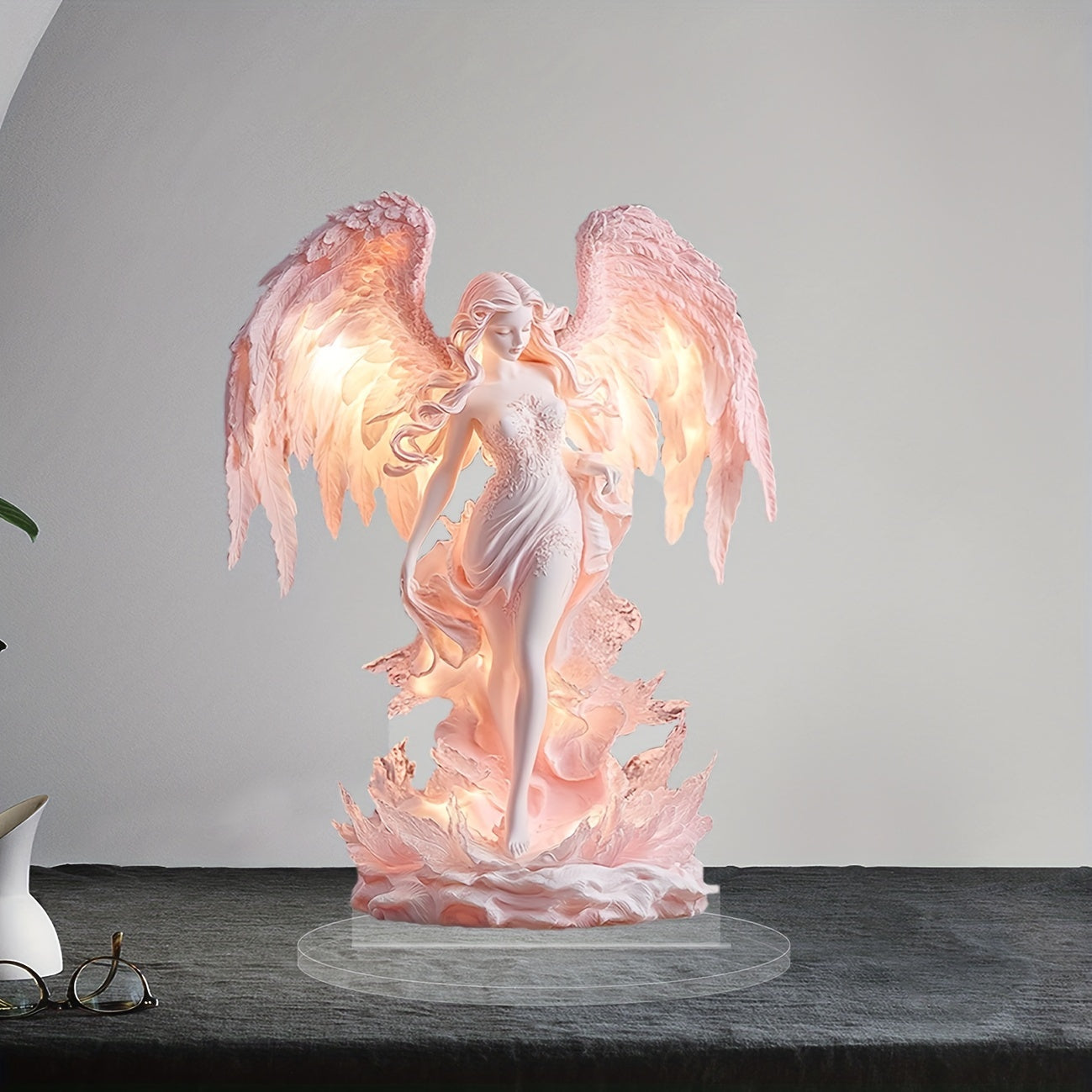 AngelGlow - Acryl Engel Display Bord voor Tafel & Huisdecoratie