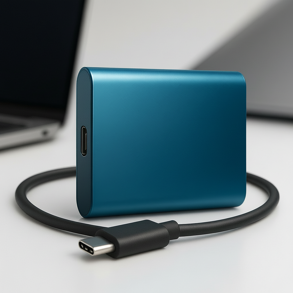 2TB Portable SSD External Hard Drive Fast Compact Storage USB-C 1