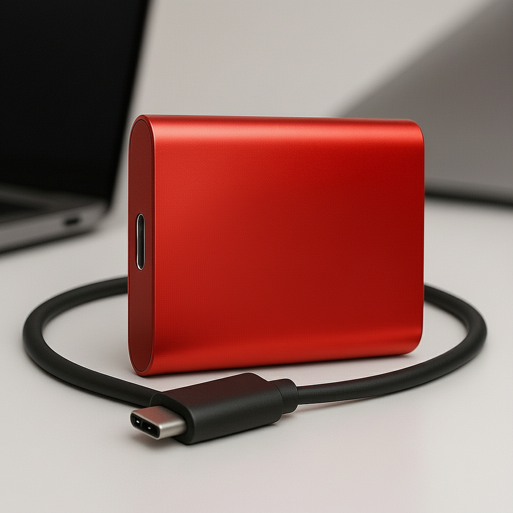 2TB Portable SSD External Hard Drive Fast Compact Storage USB-C 3