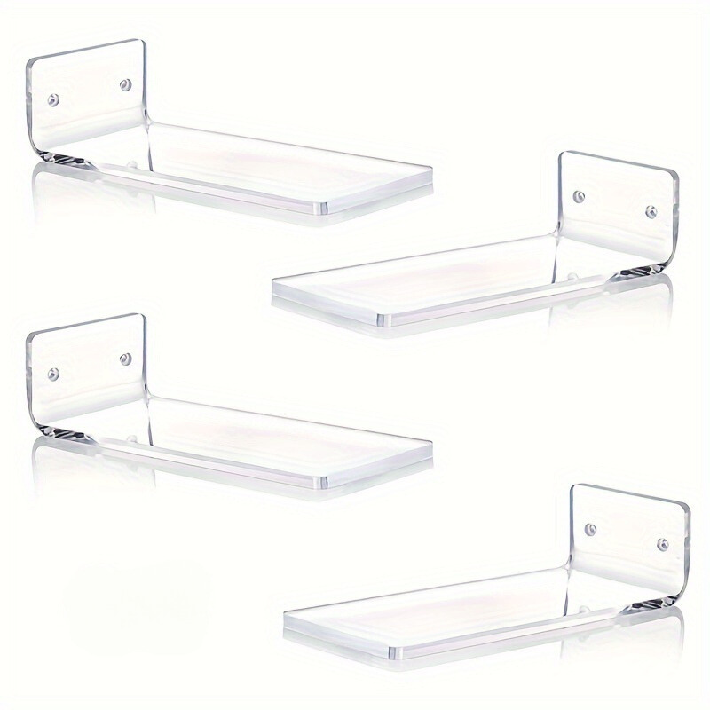 AcrylicDisplay - 4/6/8 Stuks Transparante Acryl Zwevende Schoenenplanken