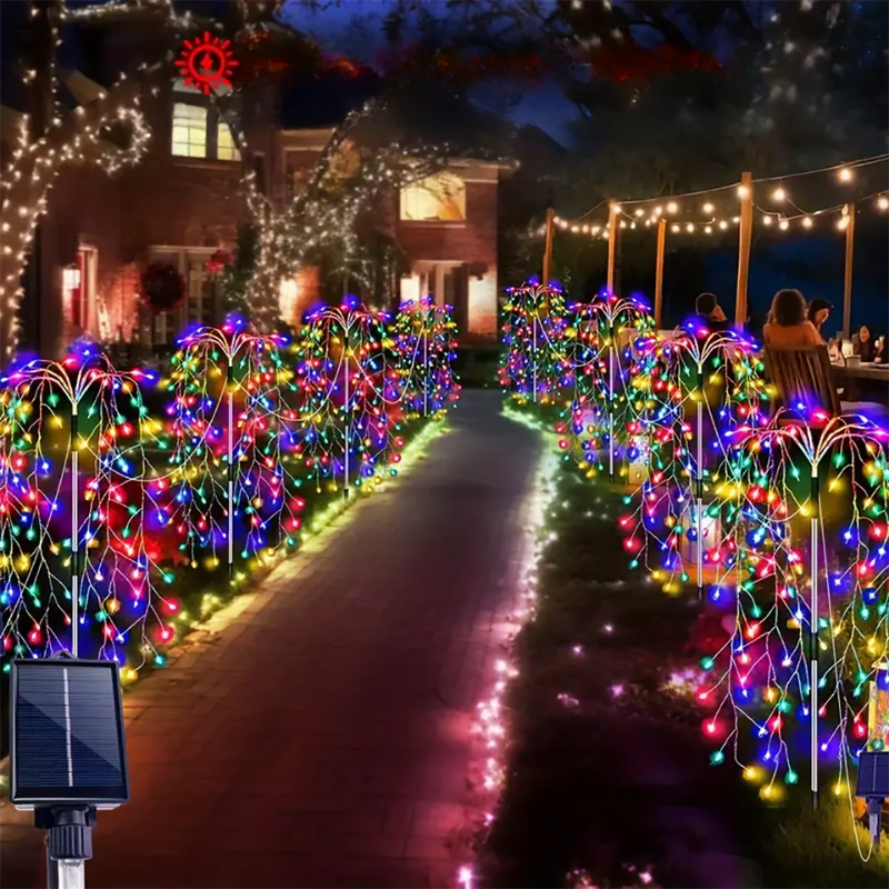 LumiGlow - Feestelijke Zonne-energie Verlichting voor Tuin en Evenementen