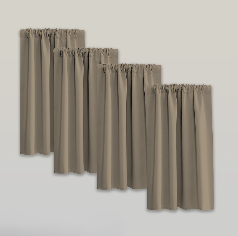 Blackout Curtains - Moderne Verduisterende Gordijnen Set van 4 Stuks