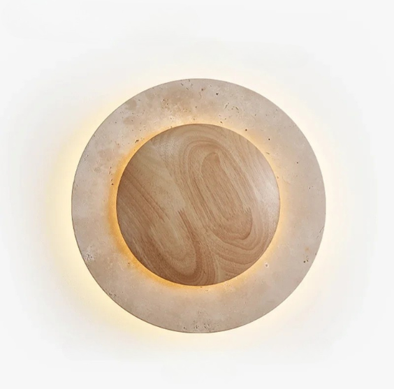 ZenGlow - Minimalistische Wandlamp in Wabi-Sabi Stijl