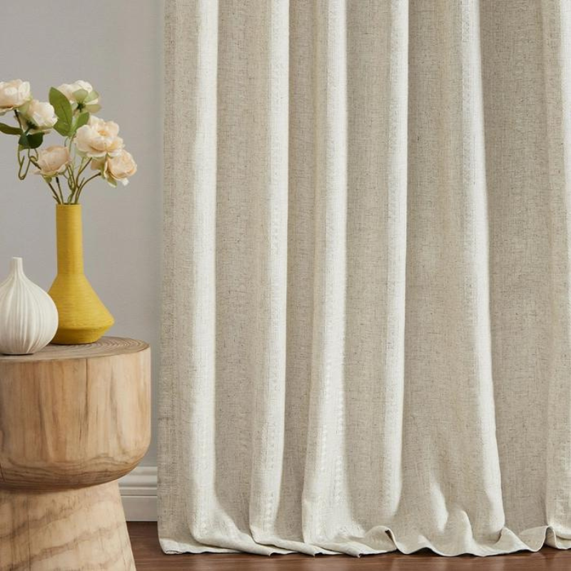 Nila Boho Semi Transparent Curtains Soft Roof