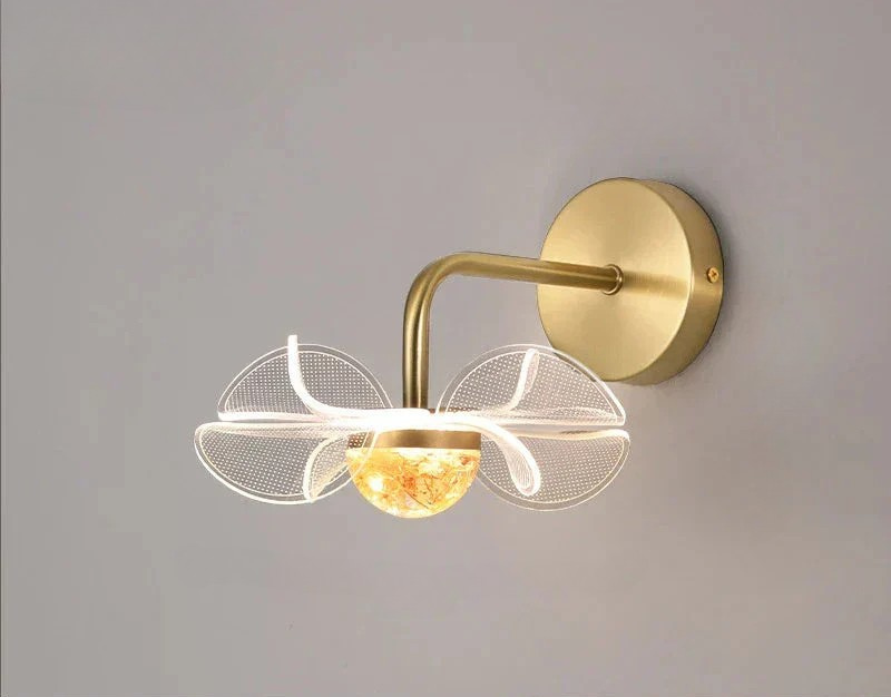 BloomGlow - Moderne Bloem Wandlamp met LED Verlichting