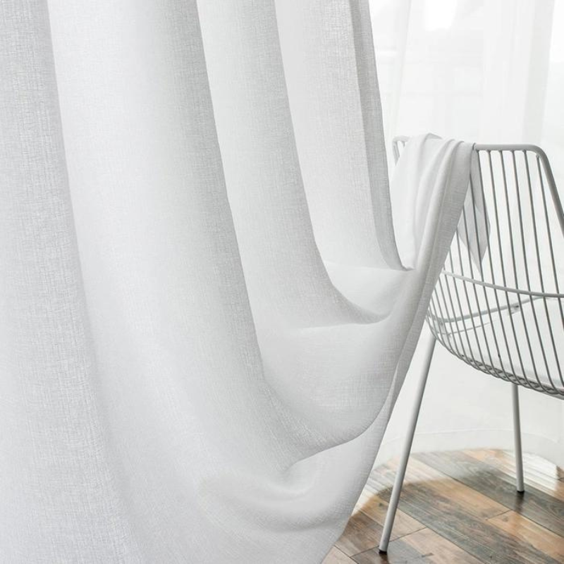 Purple Semi-Transparent Curtains Soft Roof