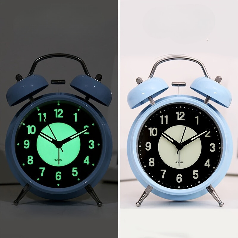 GlowClock - Stille Lichtgevende Wekker van Metaal