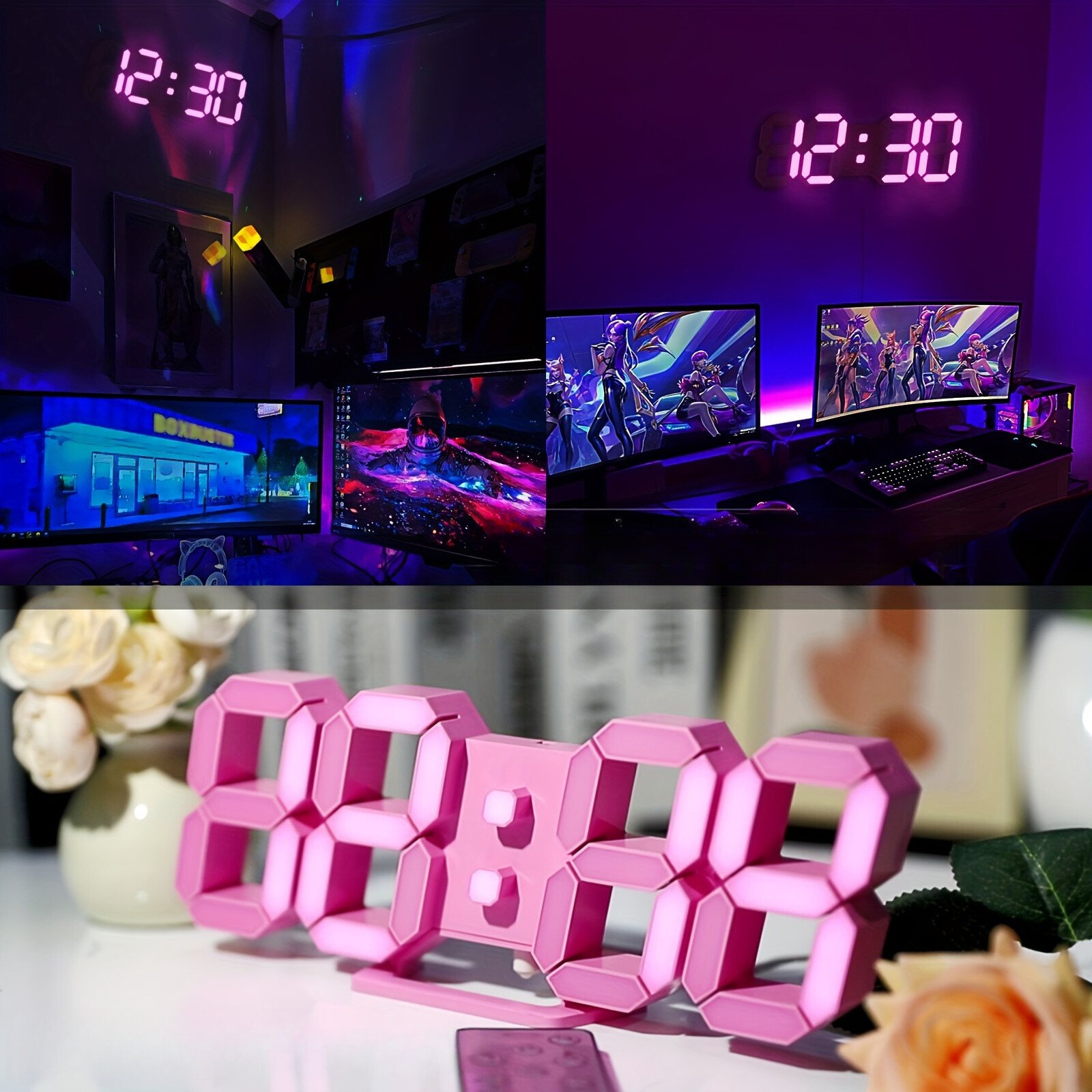 LuxTime - Moderne Digitale LED Wekker met Dimfunctie