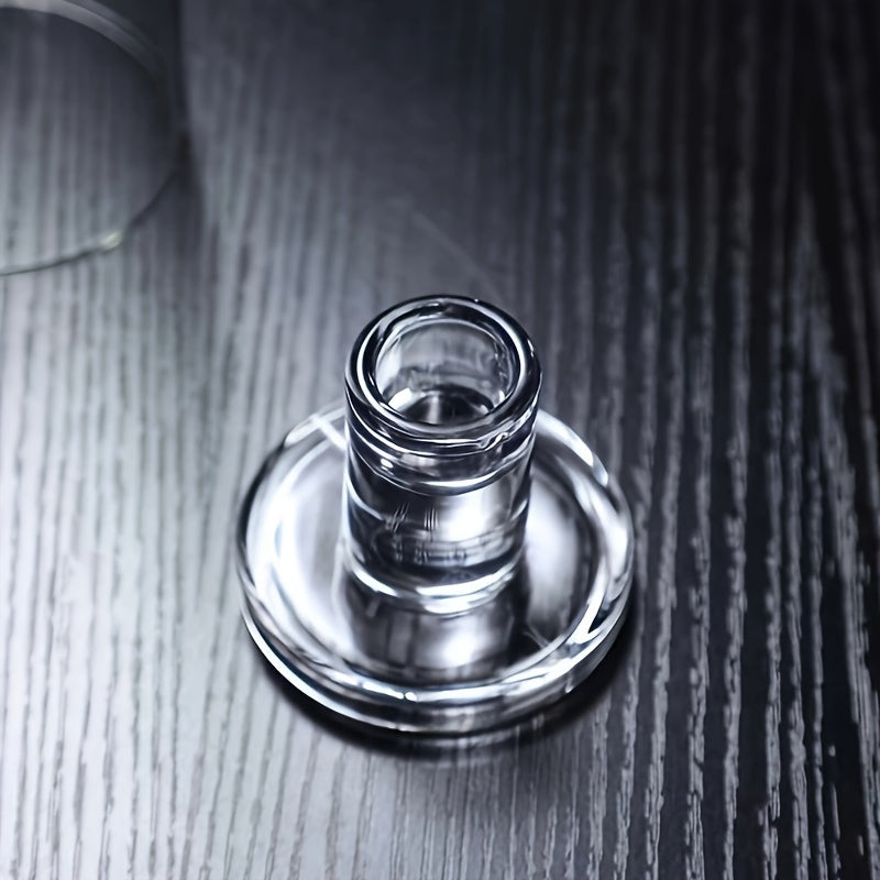High-Quality Borosilicate Glass Candle Holder - Windproof, Scandinavian Style, Transparent
